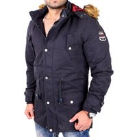 Reslad Winterjacke Reslad Winterjacke Herren Parka Jacke mit Kapuze und Fell RS-505 warme Winter-Jacke mit Kapuze von Reslad