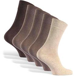 Socken Herren Herrensocken Braune 43 44 45 46 Brown Baumwollsocken Socks Baumwolle Business Männer Lange Strümpfe Casual Herrenstrümpfe Dünne Anzugsocken Größe Anzug Soken 10er Pack Gr.43-46 Braun von Reslad