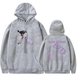 Hoodies Olivia Rodrigo Merch Guts Vampir Hoodies Sweatshirt Musikfans Oder Hoodies Sweatshirt Hip Hop Pullover XS-3XL-Black||XS von Respeto