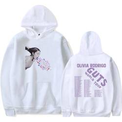 Hoodies Olivia Rodrigo Merch Guts Vampir Hoodies Sweatshirt Musikfans Oder Hoodies Sweatshirt Hip Hop Pullover XS-3XL-Black||XS von Respeto