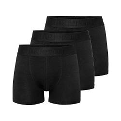 Resteröds - Retroshorts 'Gunnar' - Herren - 3-Pack - enganliegende Boxershorts aus Viskose (aus Bambus-Cellulose) - FSC Zerifiziert - Schwarz - M von Resteröds