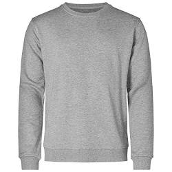 Resteröds Sweatshirt für Herren aus Bambus Viskose und ökologischer Baumwolle, Pulli ohne Kapuze, Warmer Pullover für Männer, grau, XL von Resteröds