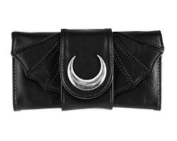 Bat Wings Geldbörse schwarz - One Size - Restyle von Restyle