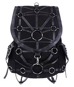 Restyle Damen O-Ring Gurt Rucksack - Schwarz, One Size von Restyle