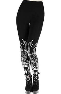 Restyle Demonic Cat Katze Gothic Nu Goth Wicca Baumwolle Leggings (L) von Restyle