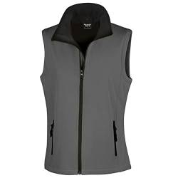 Ergebnis R232M Softshell, bedruckbar, Bodywarmer, Unisex, R232M, Carbon / Schwarz, XL von Result