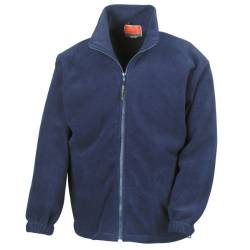 Ergebnis durchgehendem Reißverschluss Active Fleece M,Navy von Result