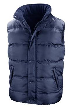 RT223 Nova Lux Padded Bodywarmer Weste mit Kapuze, Farbe:Navy;Größen:XS von Result