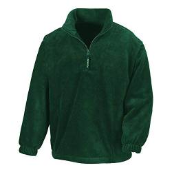 Result - 1/4 Zip Fleece Pullover XL,Forest Green von Result