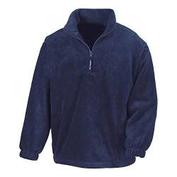 Result - 1/4 Zip Fleece Pullover XL,Navy von Result