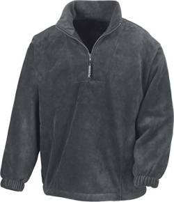 Result - 1/4 Zip Fleece Pullover XL,Oxford Grey von Result