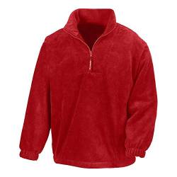 Result - 1/4 Zip Fleece Pullover XL,Red von Result