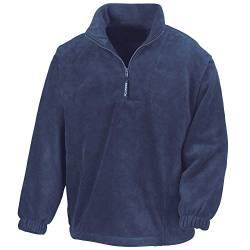 Result Active Fleece-Jacken mit kurzem Reißverschluss für Herren Gr. Large, navy von Result