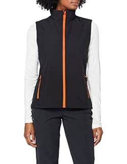 Result Core Damen Softshell-Weste, bedruckbar (Large) (Schwarz/Orange) von Result