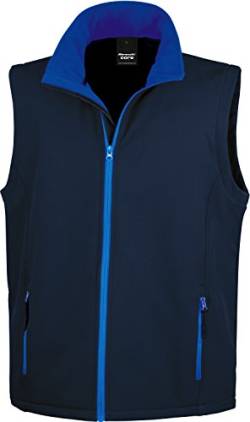 Result Core Herren Bodywarmer Core Printable Softshell Mehrfarbig Navy/Royal M von Result