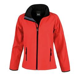 Result Damen R231f Bedruckbare Softshelljacke, Damen, R231F, rot/schwarz, 2X-Large/Size 18 von Result