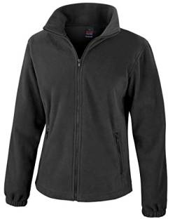 Result Damen Sweatjacke Fashion Fit Outdoor Fleece Jacke R220F Black XXL von Result