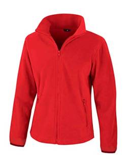 Result Damen Sweatjacke Fashion Fit Outdoor Fleece Jacke Rot Flame Red XS von Result