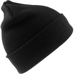 Result Headwear Wollmütze für Herren, 3 m, Thinsulate-Isolierung, regenfeste Kappen, Schwarz, Einheitsgröße von Result