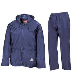 Result Herren Heavyweight Waterproof Jacket & Trouser Set Regenmantel, Blau-Blau (Königsblau), X-Large von Result