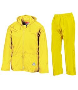 Result Herren Heavyweight Waterproof Jacket & Trouser Set Regenmantel, Grün-Green (Lime Green), Medium von Result