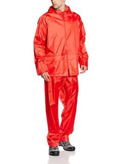 Result Herren Heavyweight Waterproof Jacket & Trouser Set Regenmantel, Rot-Rot, Small von Result