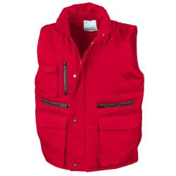 Result Herren Lance Bodywarmer / Weste mit zahlreichen Taschen, winddicht, wasserabweisend 3XL,Rot von Result