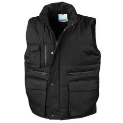 Result Herren Lance Bodywarmer / Weste mit zahlreichen Taschen, winddicht, wasserabweisend S,Schwarz von Result