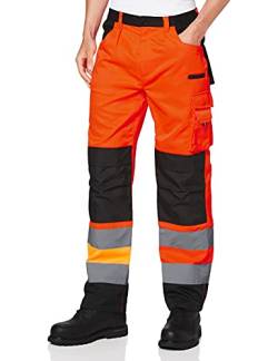 Result Herren Safe Guard Cargohose Hose, Orange (Flo Orange R327xoranxlr), 58 von Result