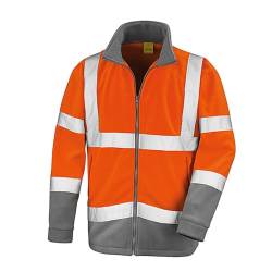 Result Herren Safeguard Micro Fleece Jacke, Orange (Ora/Wg Gry R329xorwg2x), Medium von Result