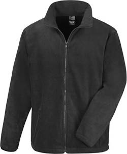 Result Herren Sweatjacke Fashion Fit Outdoor Fleece Schwarz Black XXL von Result