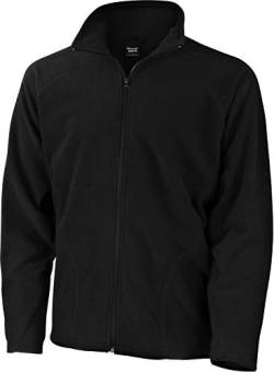 Result Kern-Oberbekleidung für Männer für den Winter warme Vlies-Jacke mit Reißverschluss Gr. XXL, schwarz von Result