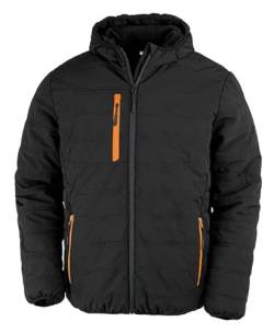 Result R240X Recycelt Kompass Gepolstert Winter Jacke - Schwarz/Orange - L von Result