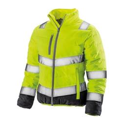 Result Safe-Guard R325F Damen Weiche Sicherheitsjacke - Fluoreszierendes Gelb/Grau - L von Result