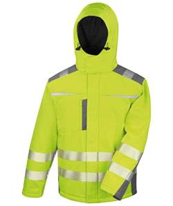 Result Safe-Guard R331X Herren Dynamisch Softshell Mantel - Fluoreszierendes Gelb - XL von Result