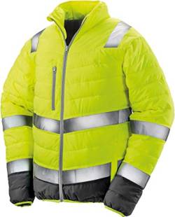 Result Safeguard Herren Steppjacke in Warnfarben (XL) (Neongelb) von Result