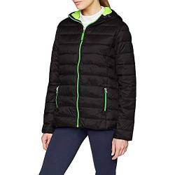 Result Urban Snowbird Damen Steppjacke mit Kapuze (M) (Schwarz/Limette) von Result