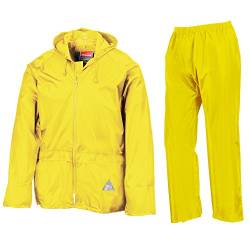 Result Waterproof Jacket/Trouser Suit in Carry Bag XL Neon Yellow von Result