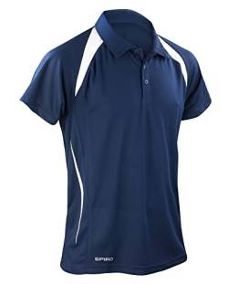 Spiro Team Spirit Polo Herren Poloshirt , Blau (Navy/White 252) , Large von Result