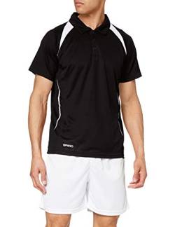 Spiro Team Spirit Polo Herren Poloshirt , Schwarz (Black/White 150) , X-Large von Result