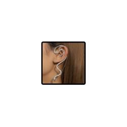 Resweky Bohemian Snake Ohrringe Snake Ear Climb Ohrringe Damen Schmuck Zubehör, Zink von Resweky