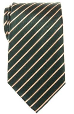 Retreez Herren Gewebte Krawatte Regimentsstreifen Gestreifte 8 cm - grün mit gold Gestreifte von Retreez