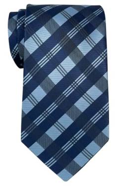 Retreez Herren Gewebte Krawatte Tartan Plaid Muster 8 cm - blau von Retreez