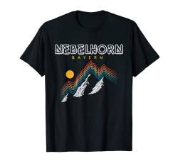 Nebelhorn Bayern - Deutschland Retro 80s Skiferien Geschenk T-Shirt von Retro 80s Ski und Snowboard Gebiete Deutschland