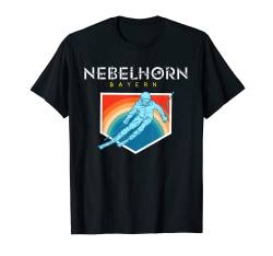 Nebelhorn Bayern - Deutschland Retro 80s Skiferien Geschenk T-Shirt von Retro 80s Ski und Snowboard Gebiete Deutschland