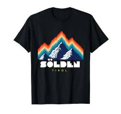 Sölden Tirol - Österreich Retro 80er Jahre Ski Urlaub Geschenk T-Shirt von Retro 80s Ski und Snowboard Gebiete Österreich