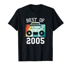 Best Of 2005 Lustiges Geburtsjahr, Vintage-Geburtstag 2005 T-Shirt von Retro Birthday Gifts Men Women Kids Year Of Birth