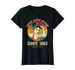 Damen Fantastisch Seit 1983 Vintage Classic Awesome Since 1983 T-Shirt von Retro Frauen Geburtstag Geschenke Vintage Jahrgang