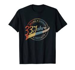 Vintage 33 Geburtstag 33 Jahre Birthday Bday Damen Herren T-Shirt von Retro Geburtstag Geschenk Outfit für Mann und Frau