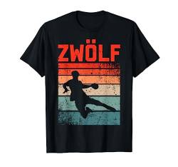 12. Geburtstag Retro Handball Fan Spieler 12 Jahre Junge T-Shirt von Retro Geburtstag Handball Fan Designs